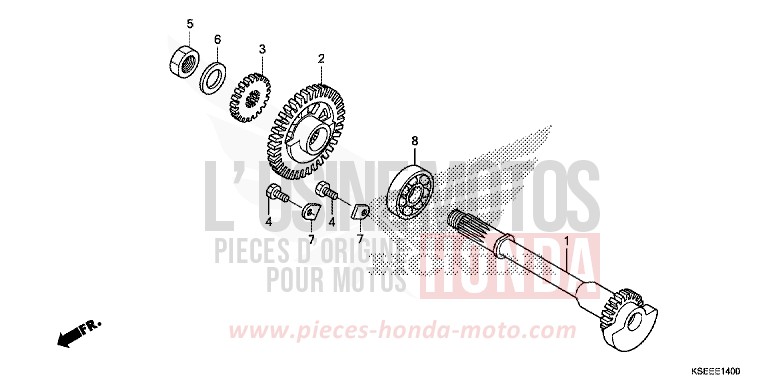 BALANCIER de CRF150R "Grandes Roues" EXTREME RED (R292) 2014